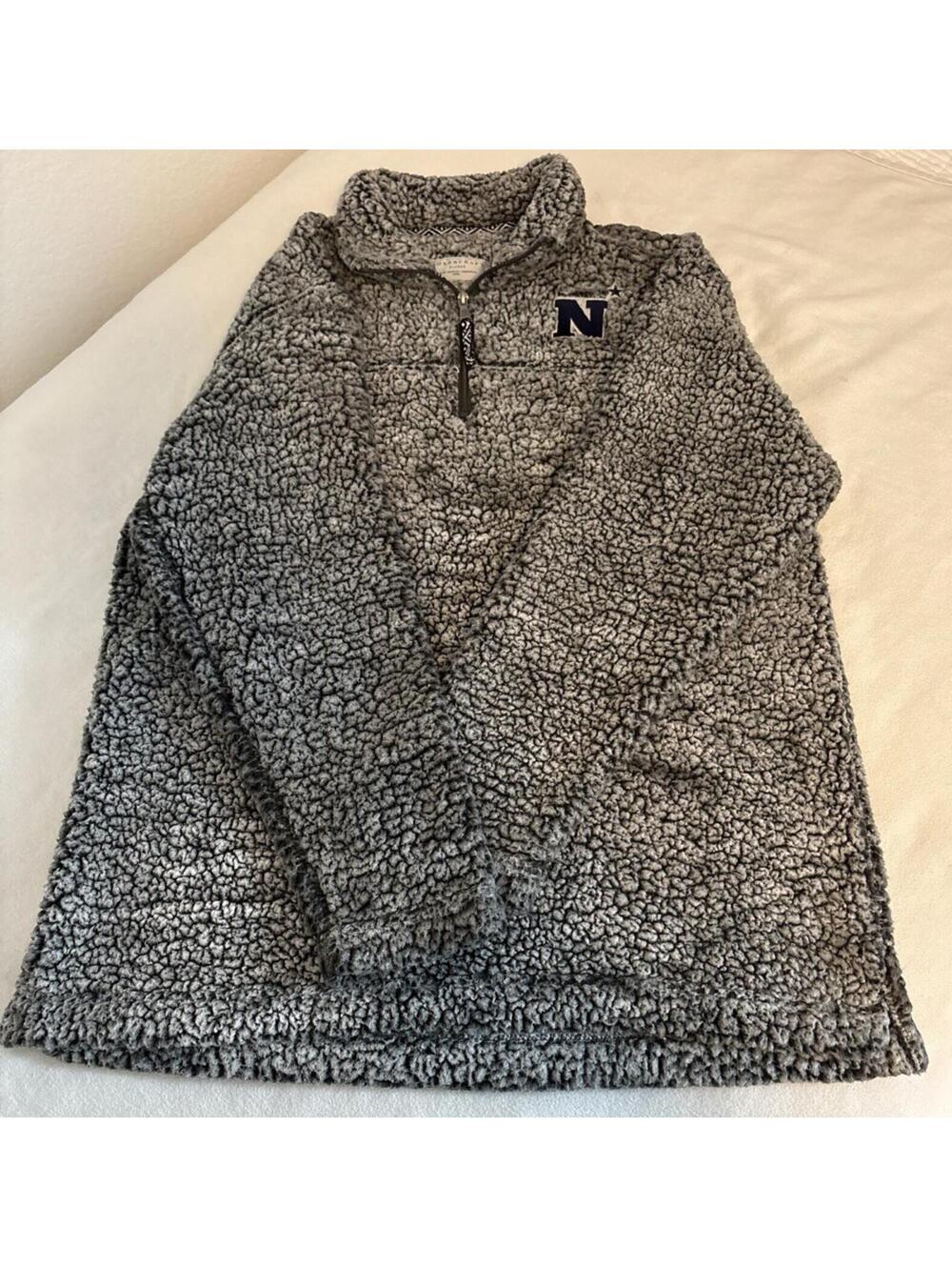 🩶 Vintage Y2K Boxercraft NFC Football Sherpa 1/4 Zip Pullover 🏈